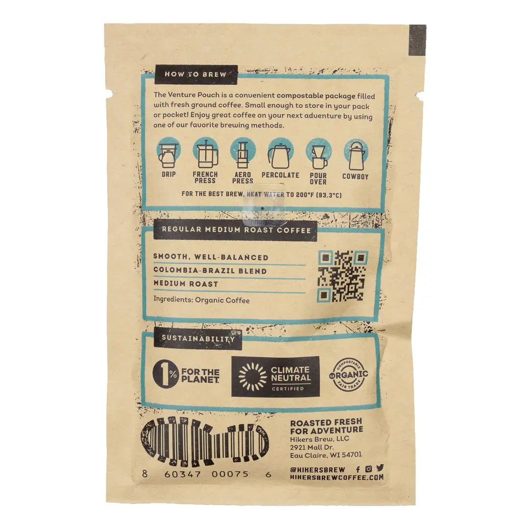 Hikers Brew Coffee - Mile Marker, Organic Medium Roast