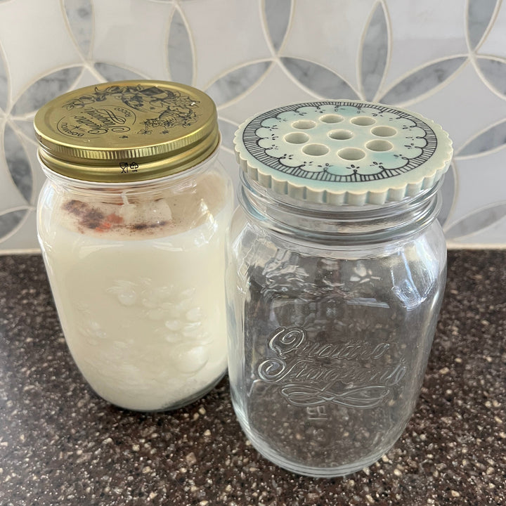Flower Frog & Mason Jar 32oz Institute Woods Candles