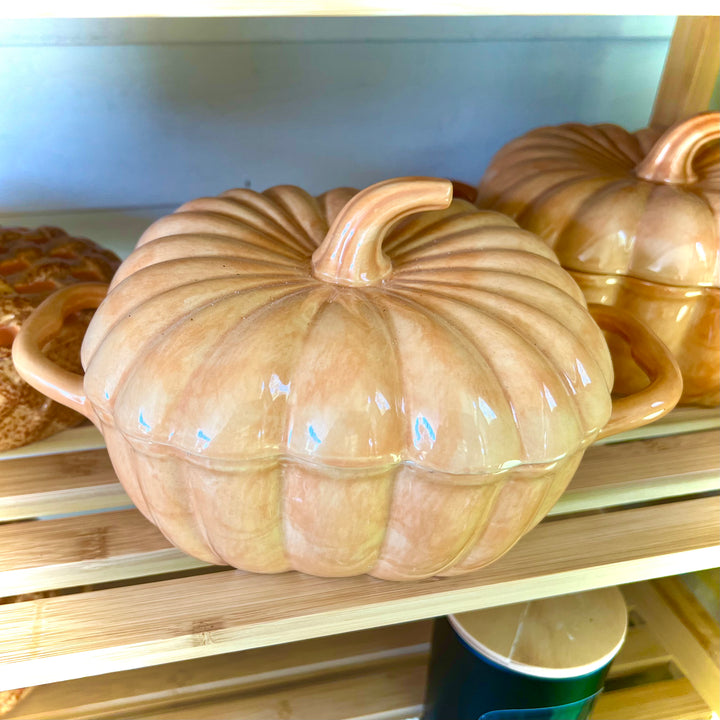 Large Pumpkin Soup Jar, with lid