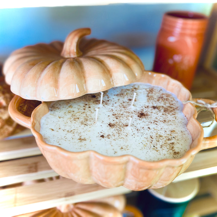 Large Pumpkin Soup Jar, with lid