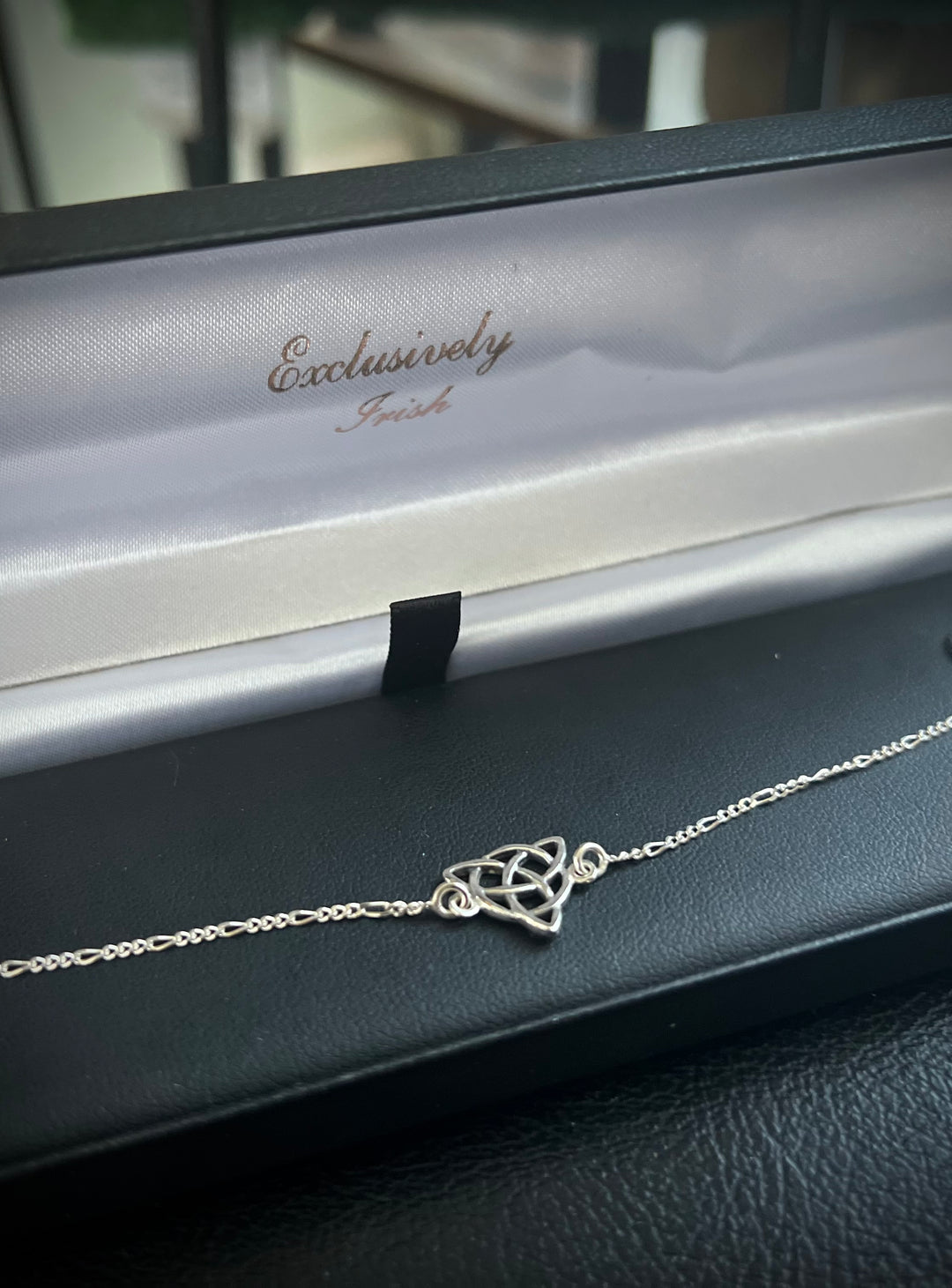Sterling Silver Celtic Trinity Knot Anklet