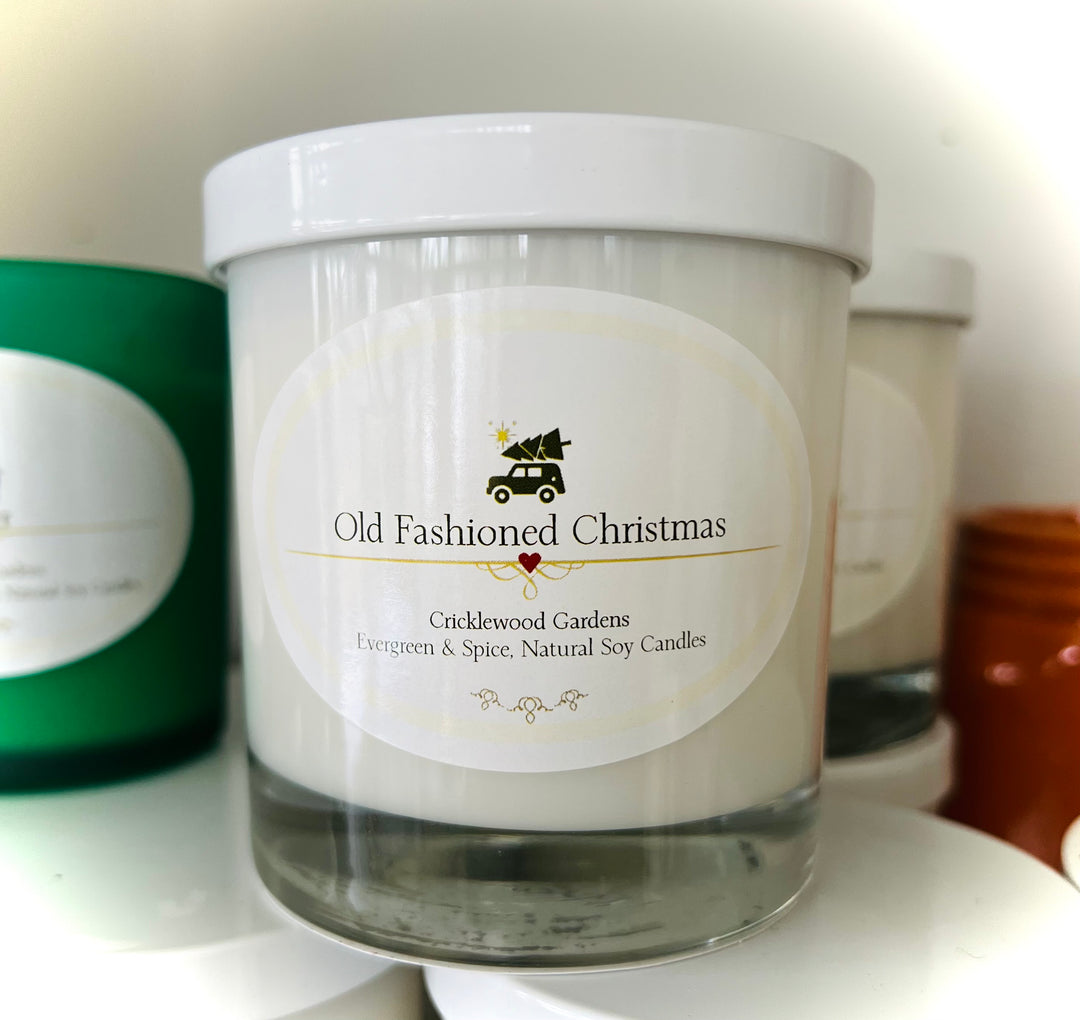 Old Fashioned Christmas Natural Soy Candles, 11oz