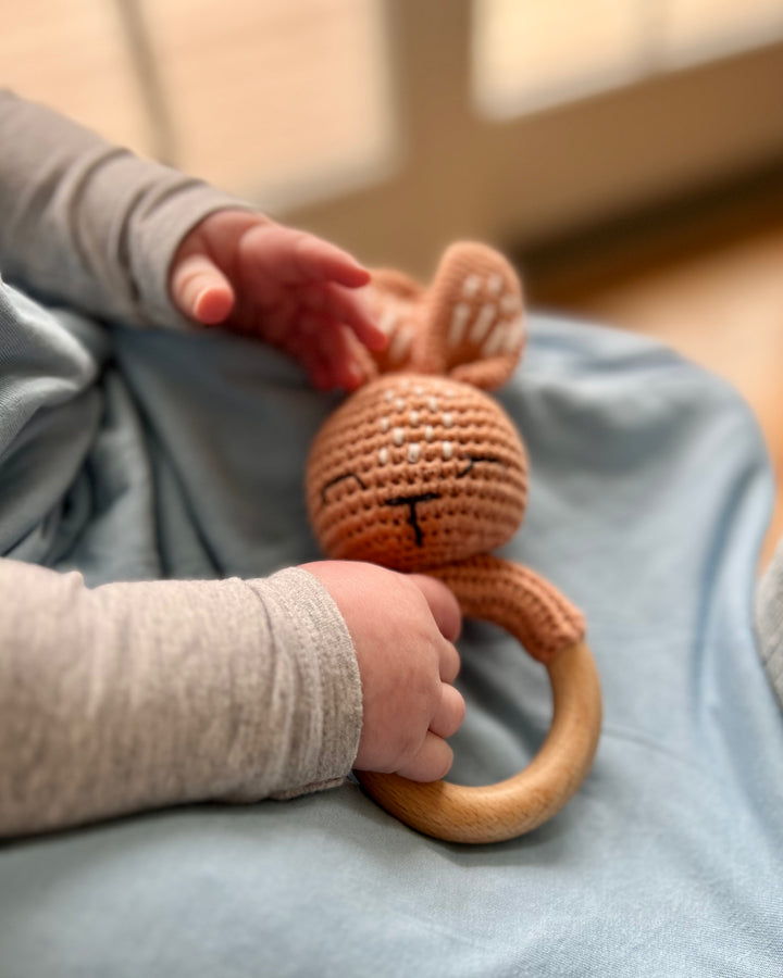 Hand-Crochet Baby Rattles, multiple designs