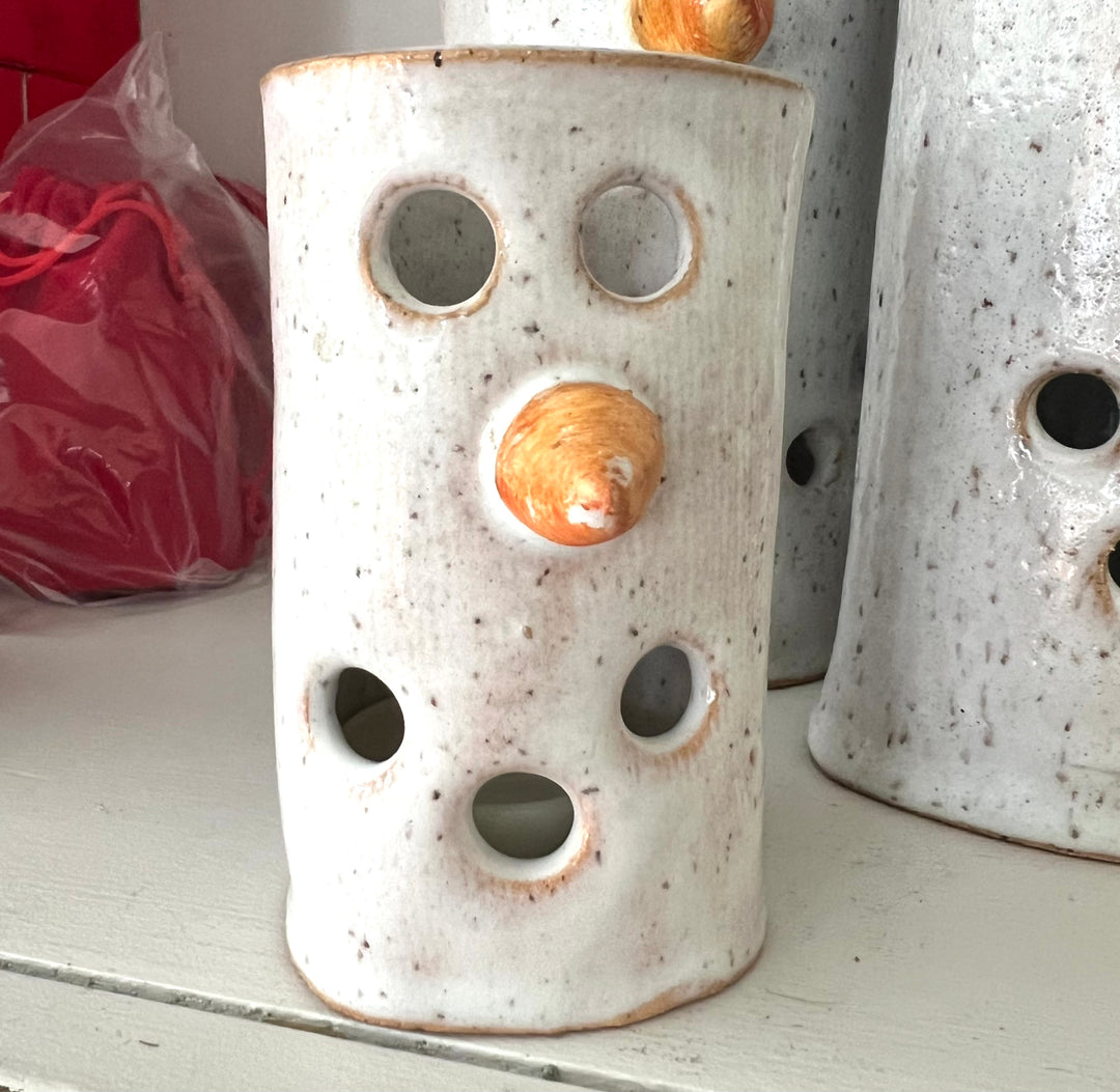 Ceramic Tea-Light Snowmen