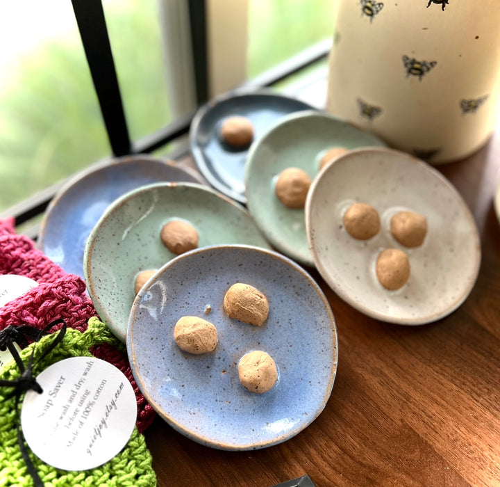 Handmade Ceramic Pebble Soap Dish