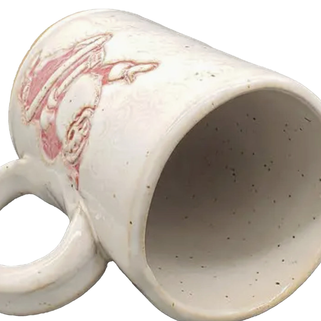 Santa mug  14oz handcrafted stoneware