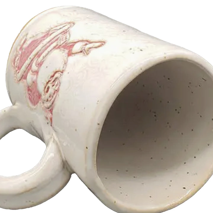 Santa mug  14oz handcrafted stoneware