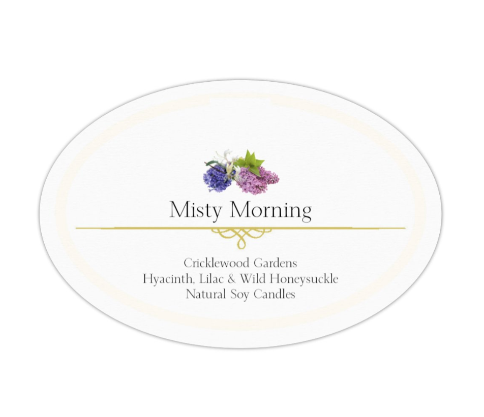 Misty Morning Natural Soy Candles, 11oz