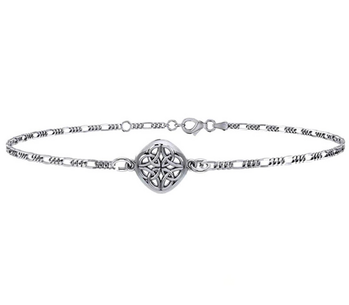 Quaternary Knot Celtic Ankle Bracelet