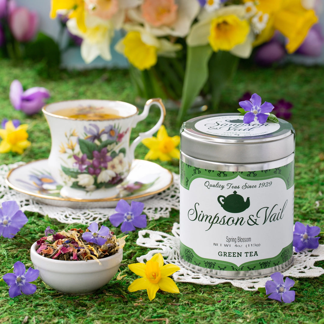 Spring Blossom Green Tea, 4oz tin