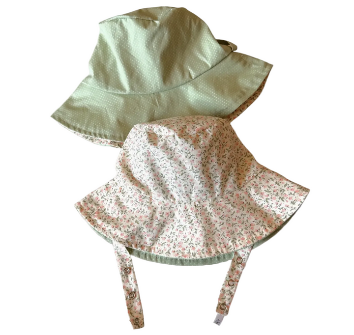 Spring Garden Bucket Hat, handmade
