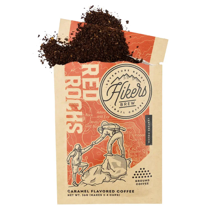 Hikers Brew Coffee - Red Rocks, Organic Medium Roast Salted Caramel