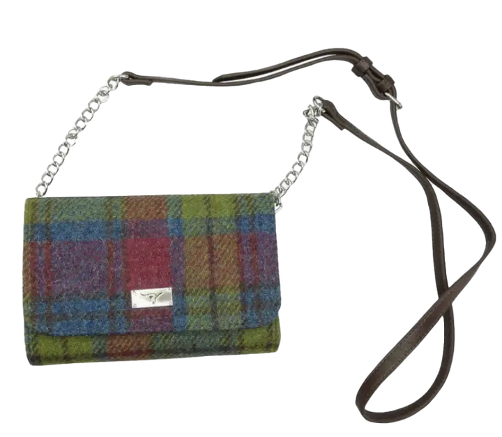 Scottish Harris Tweed Strathy Wallet Shoulder Bags