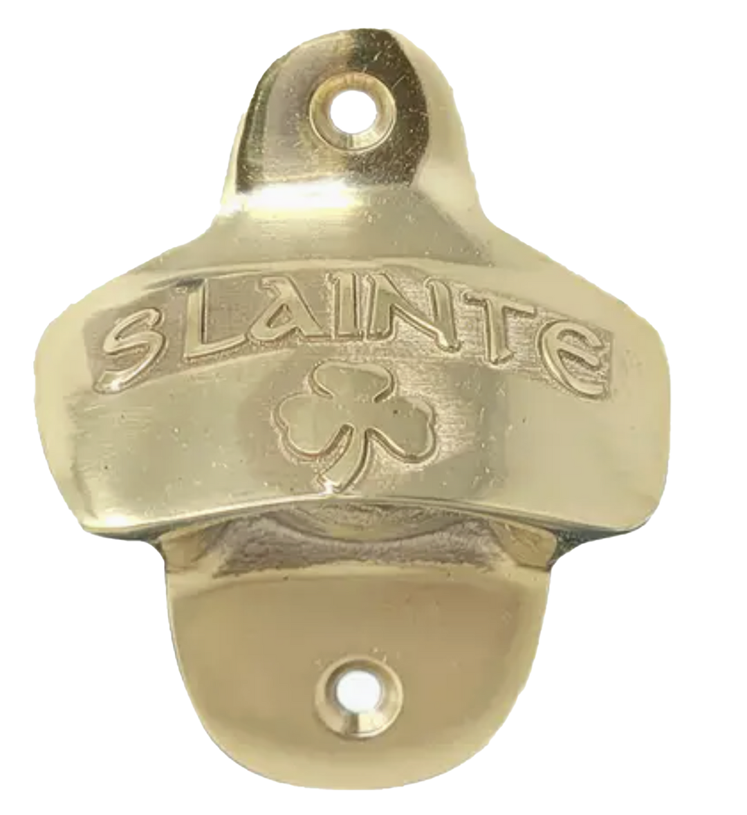 Brass Slainte Irish Bottle Opener