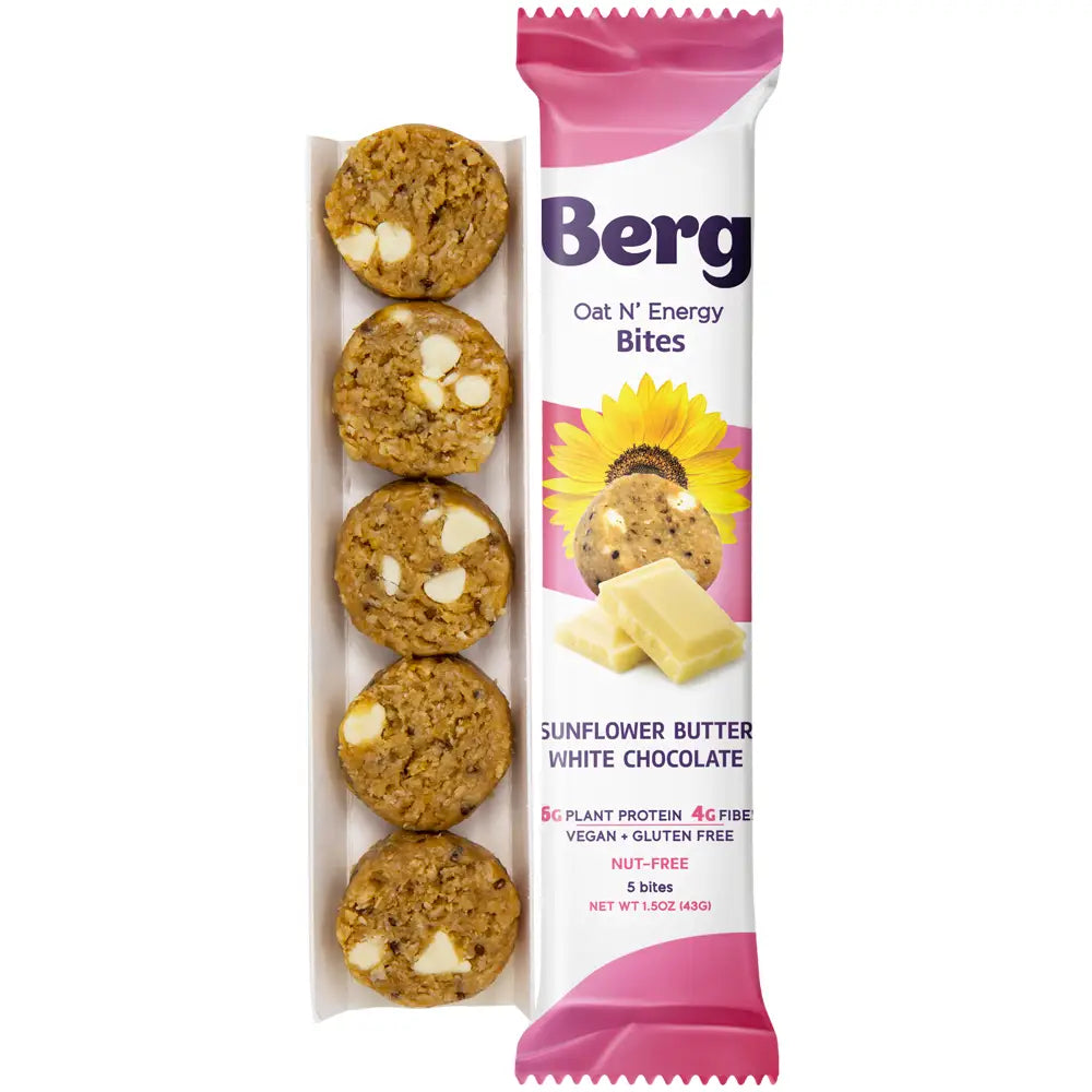 Sunflower Butter White Chocolate Energy Bites