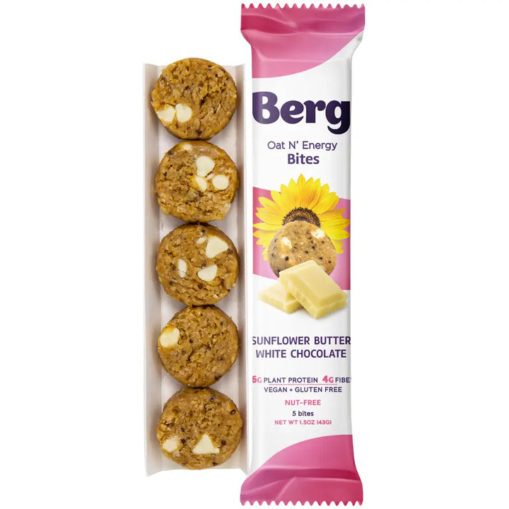 Sunflower Butter White Chocolate Energy Bites